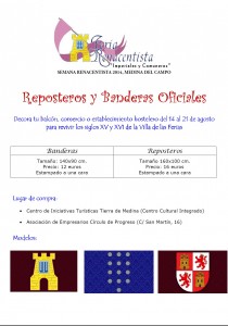 Bandera y reposteros Semana Renacentista
