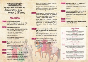 Programa Jornadas Recreaciones Medina del Campo 2014