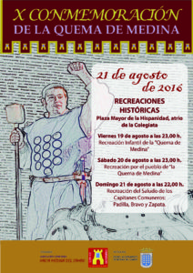 cartel conmemoracion quema RECREACIONES