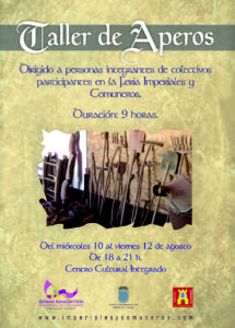 cartel taller de aperos